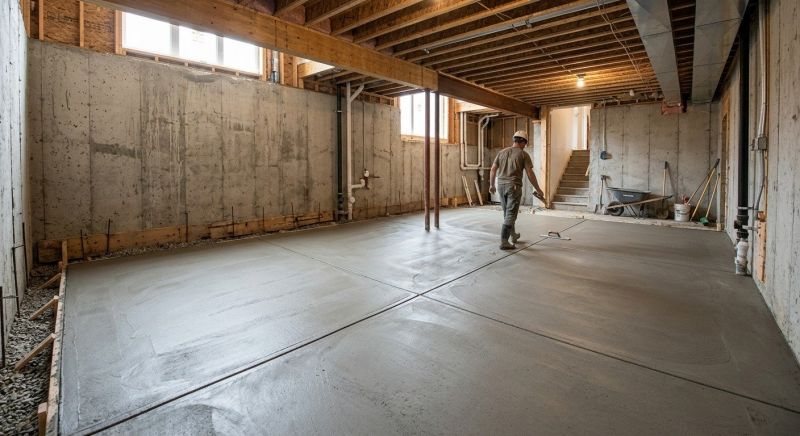 Basement Concrete Installation in Fort Worth, TX