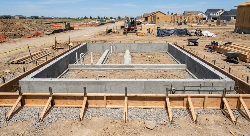 Cement Foundation Installation in Fredericksburg, VA