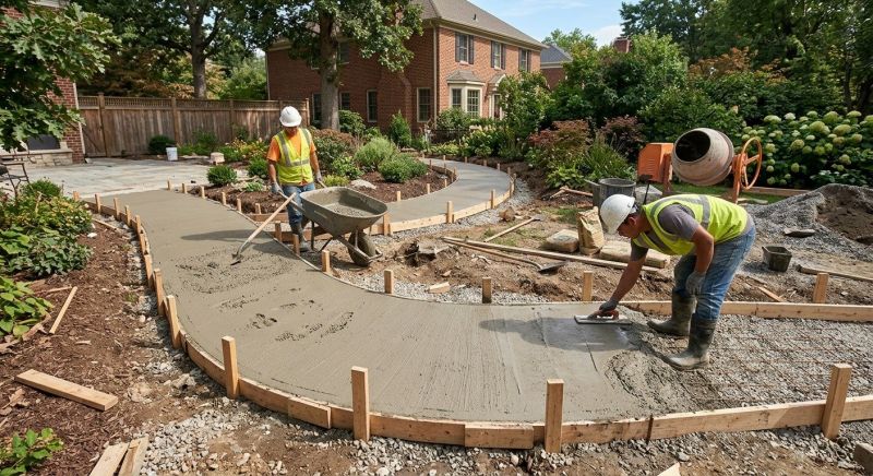 Cement Walkway Installation in Denver, CO