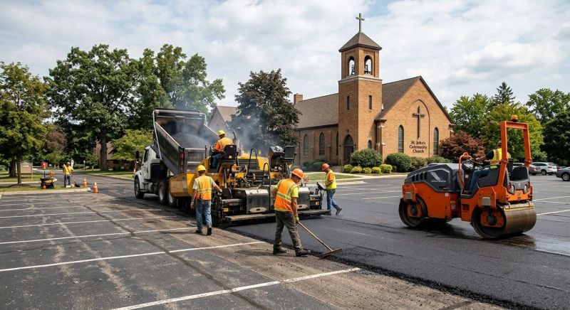 Church Parking Lot Paving in Los Angeles, CA