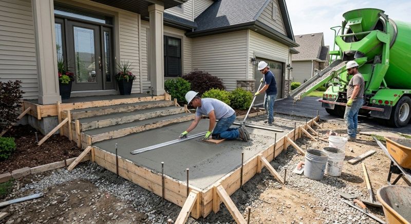 Concrete Porch Installation in Denver, CO
