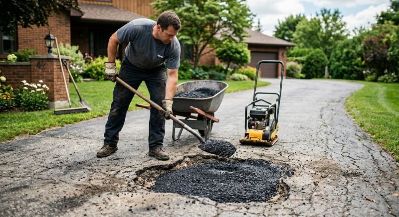 Asphalt Pothole Filling in Orange County, CA