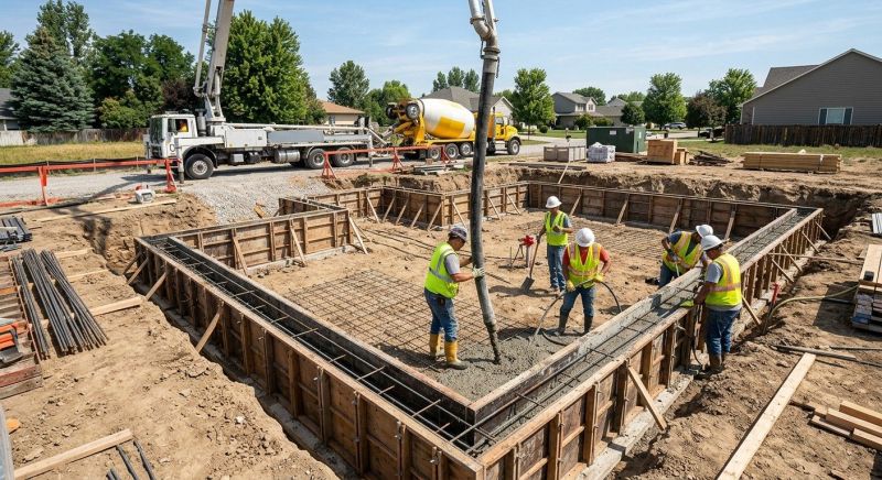 Cement Foundation Installation in Fort Wayne, IN