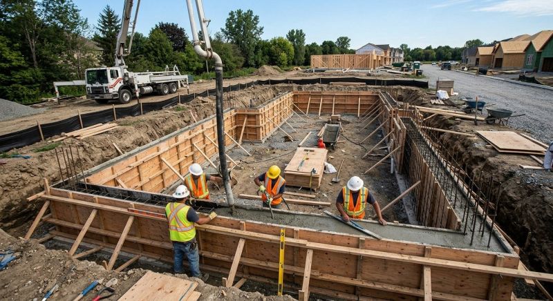 Cement Foundation Installation in Fort Wayne, IN