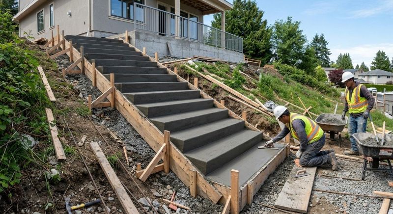 Cement Stairs Installation in Denver, CO