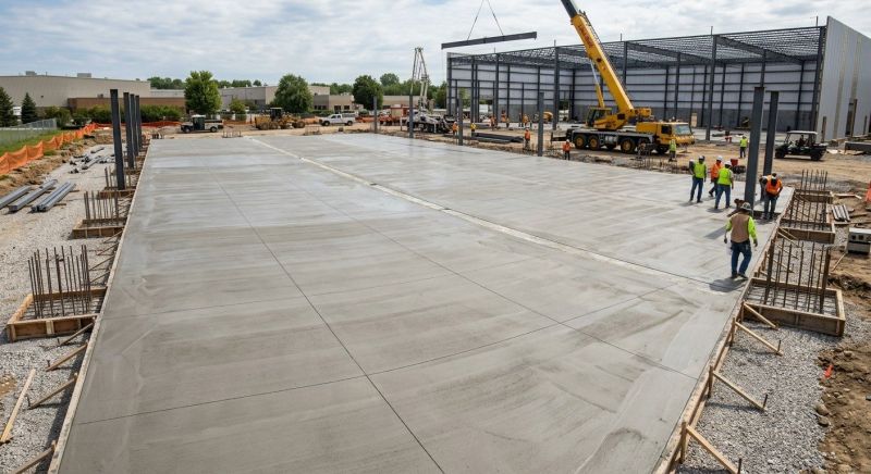 Commercial Slab Construction in Davis County, UT