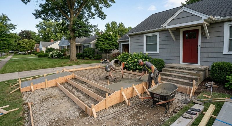 Concrete Porch Construction in Sacramento, CA