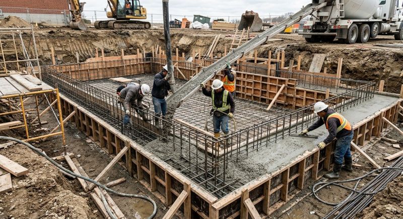 Foundation Pouring in Greenville, SC