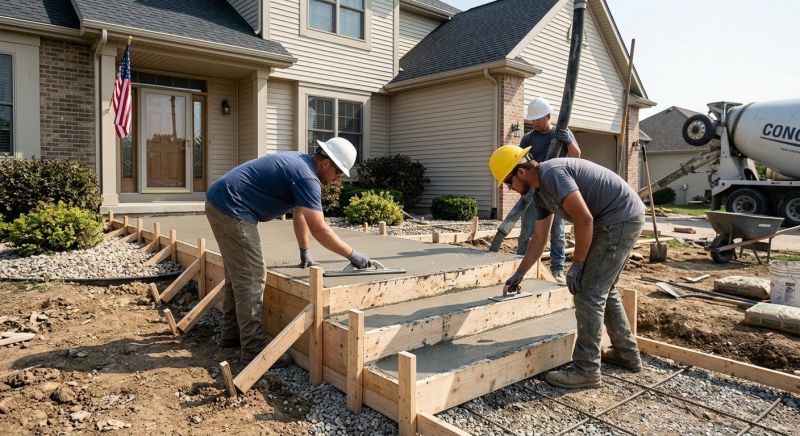 Porch Concrete Pouring in Denver, CO