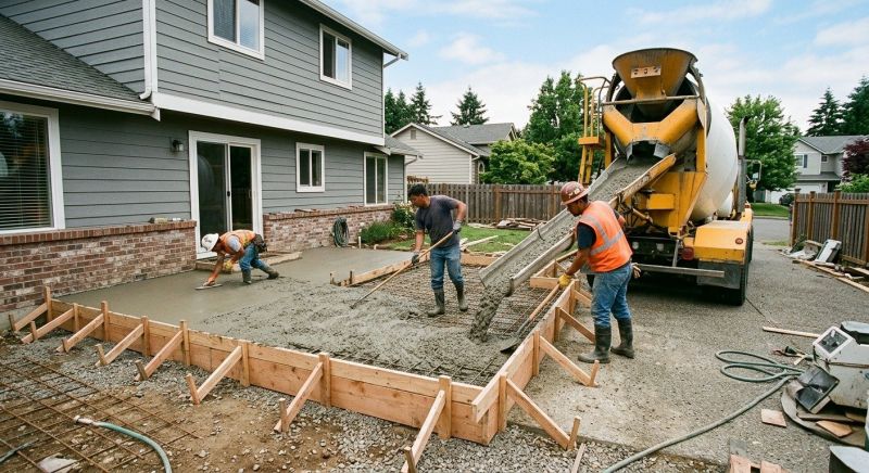Porch Concrete Pouring in Denver, CO