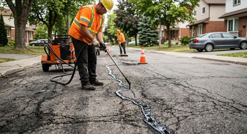 Road Crack Repair in Los Angeles, CA